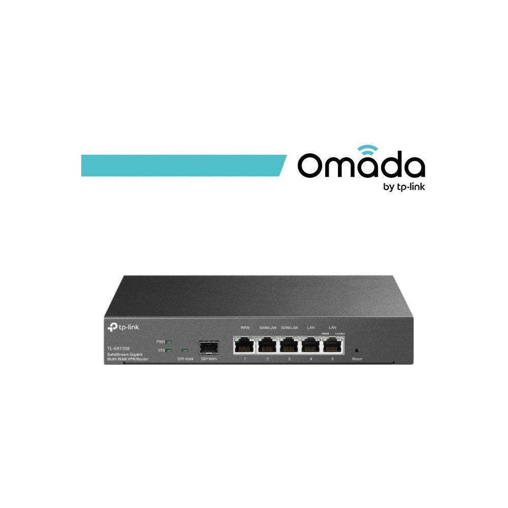 Omada Gateway Router VPN Gigabit Multi-WAN SafeStream - ER7206