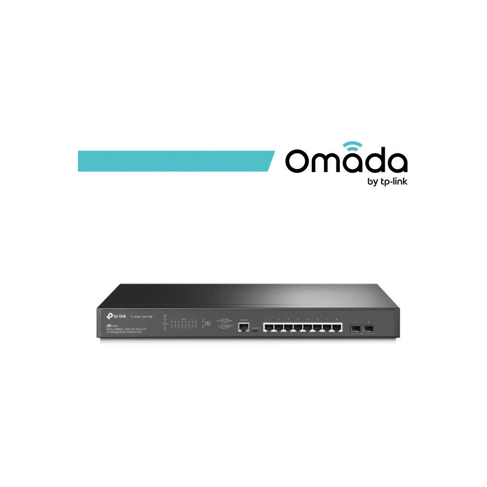 Omada Switch Managed L2+ 8 Porte 2.5GBASE-T PoE+ e 2 Slot SF - SG3210XHP-M2