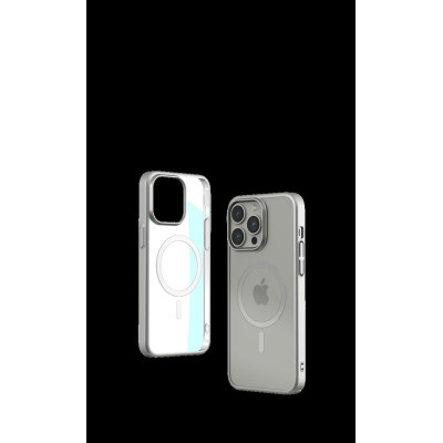 Cover Magnetica Glimmer con Apple Magsafe iPhone 15 Pro Silv