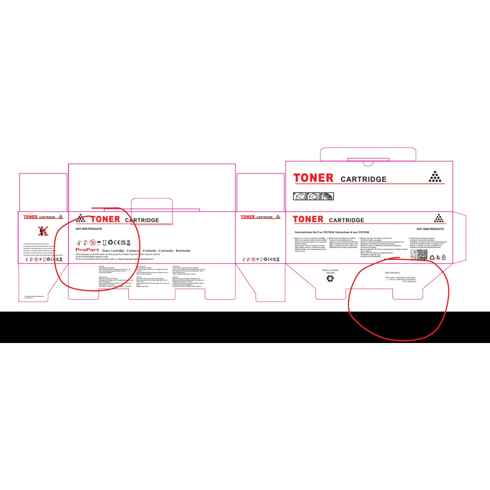 Neutral packaging - Universal box for TN3600TN3600XL TN3610