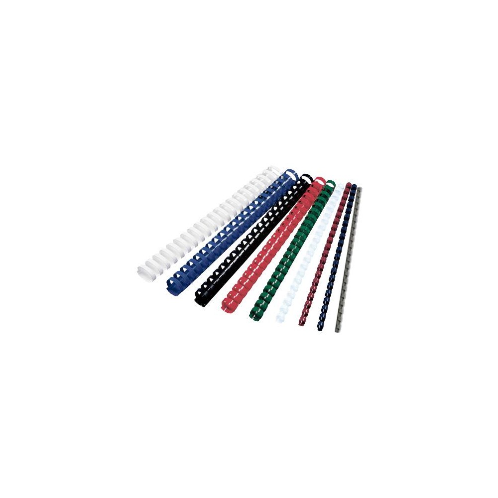 DORSI A SPIRALE PLASTICA MM 22 BLU - CONF.50 PZ.