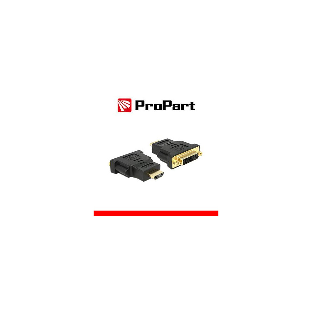 Adatt. Spina HDMI(19PIN)-Presa DVI-D Dual Link(24+5) dorato