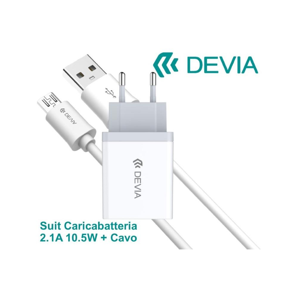 Suit Carica Batteria 2,1A e Cavo m-usb Android
