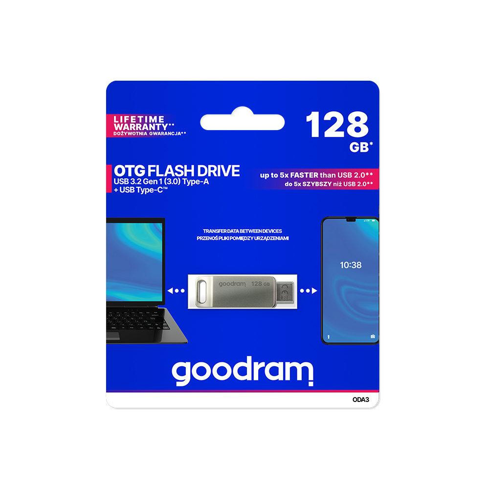 GoodRAM DUALDRIVE OTG 128GB USB 3.2 + type C