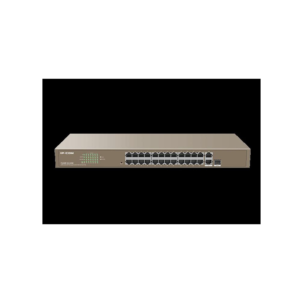 IP-COM F1226P 24FE+2GE/1SFP Web-smart PoE Switch 410W