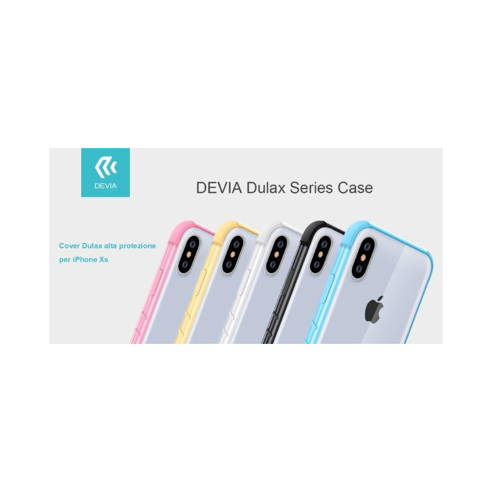 Cover Dulax alta protezione per iPhone Xs 5.8 Nera