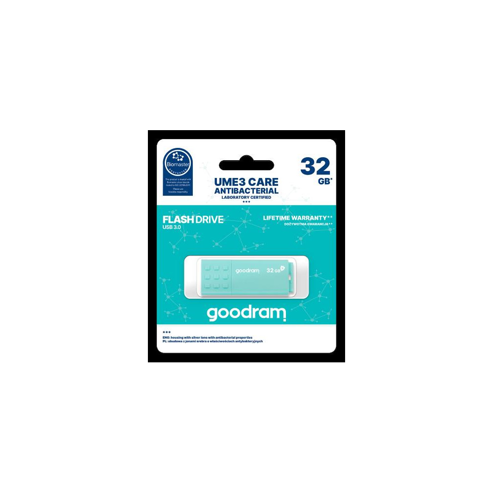 GOODRAM 32GB UME3 CARE - ANTIBATTERICA - USB 3.0