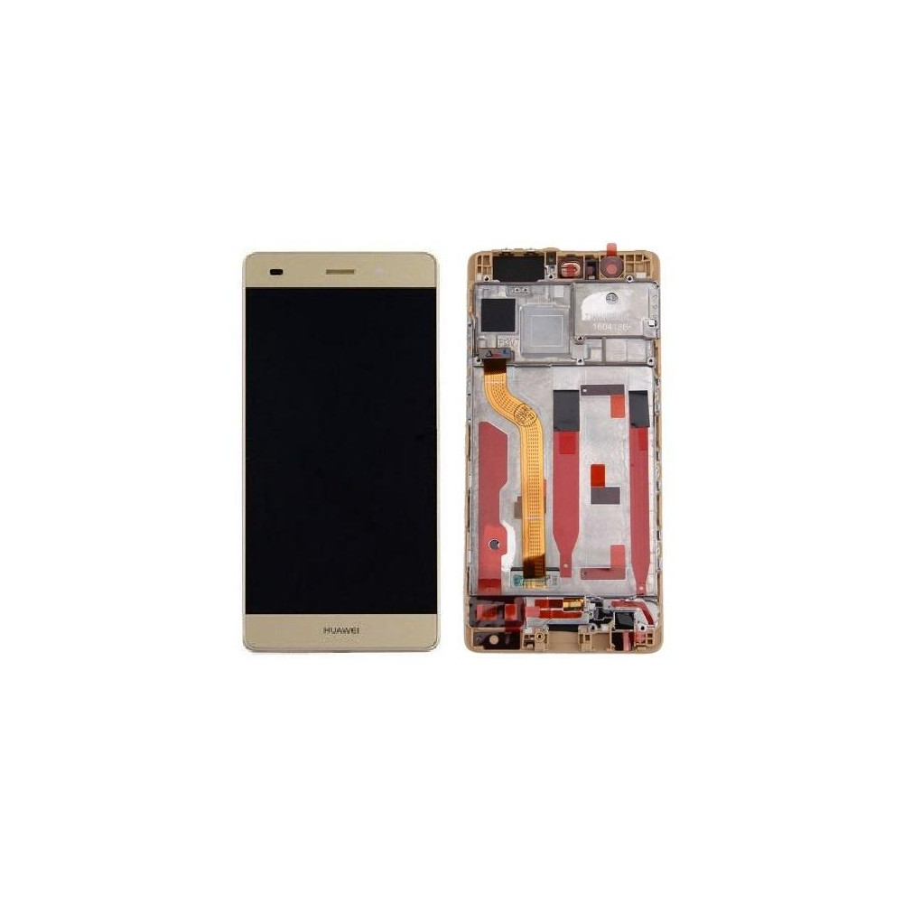 LCD + Touch Originale con Frame per Huawei P9 Gold