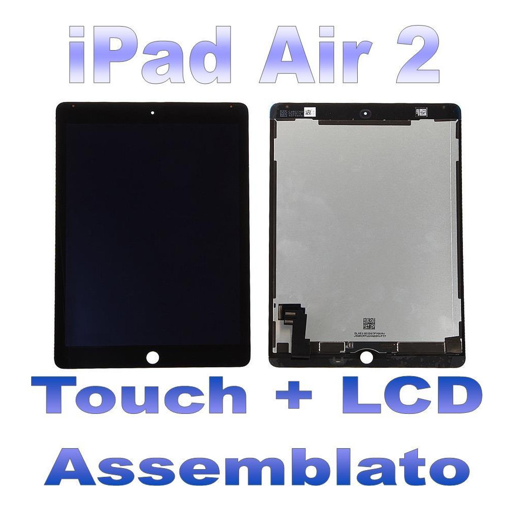 LCD + Touch Assemblato per iPad 2 Air Nero Grado A+ A1566